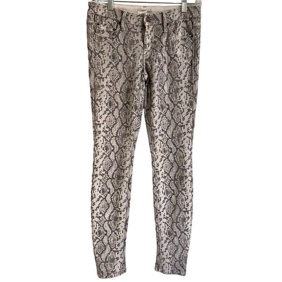 Mother The Looker Jeans in Natural Born Charmer Rattlesnake Size 25 - Picture 1 of 15